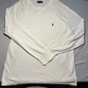 Polo Ralph Lauren White Long Sleeve Thermal Shirt